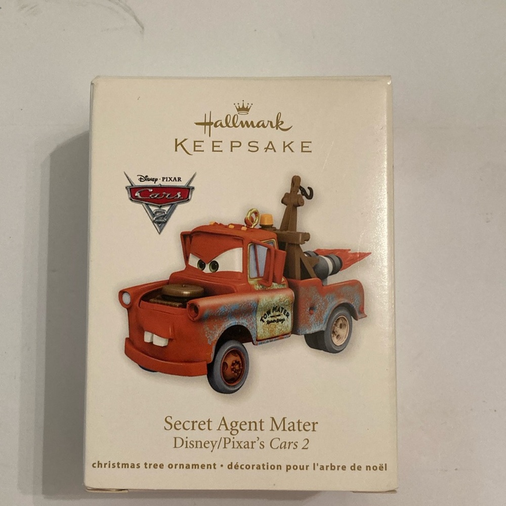 Hallmark keepsake ornament 2011 Secret Agent Mater Disney  Pixar Cars 2